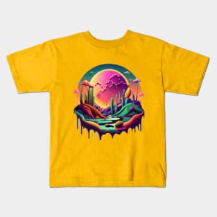 Abstract Desert Landscape Kids T-Shirt